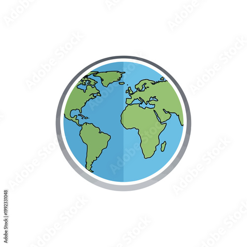 A graphic illustration of the Earth.