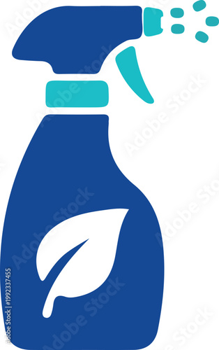 Spray Bottle Cleaner Icon | Eco Cleaning Liquid Household Vector Image