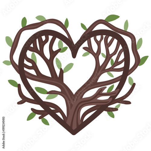 Amor a la naturaleza símbolo.