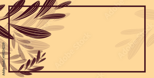 Floral Abstract Background – Modern Botanical Flower Design Elegant Decorative Wallpaper