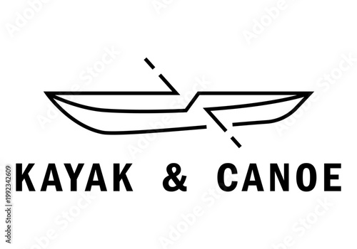Rowing icon vector sign symbol. Kayak, canoe icon. Boat, beach kayak icon