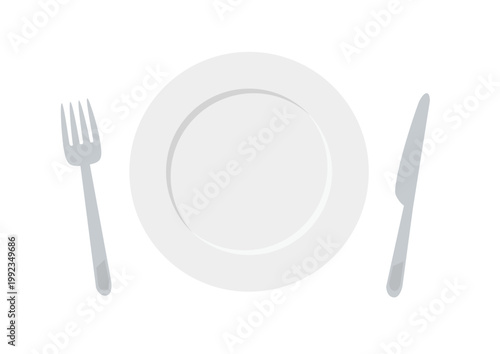 お皿とナイフとフォーク
