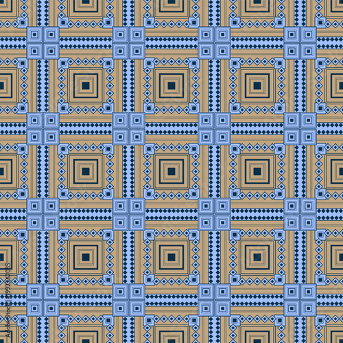 Ethnic geometric pattern with traditional ornaments.