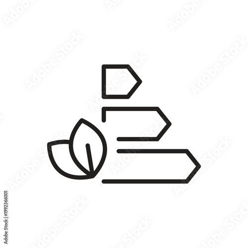 Lightning bolt energy and power icon in circle outline