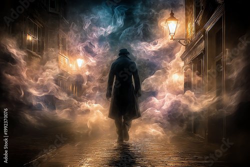 mystical silhouette, AI generated