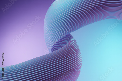 A vibrant purple and blue abstract background with a wavy ribbon-like design