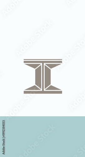 Steel I Beam Metal Structure.