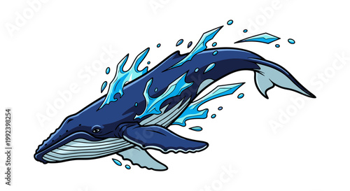 Majestic Humpback Whale Breaching