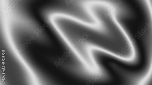 Zigzag Light Flow Abstract Black and White Gradient, A Whimsical Symbol of Motion, Contrast, and Depth