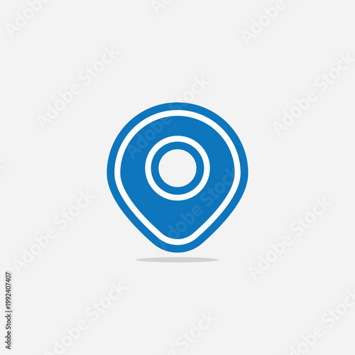 Simple Location Pin Marker Line Icon