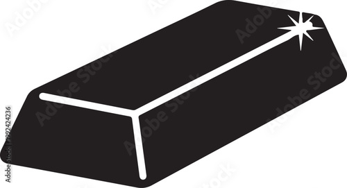 Solid gold bar investment finance wealth.