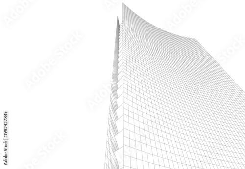 Building 3d structure. Architectural background. 