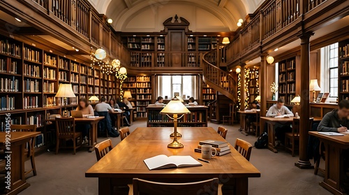 Creative Back to School Classroom Scene with Modern Learning Environment Illustration