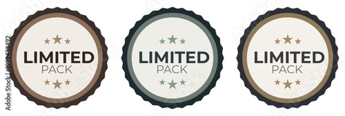 Promotional collection of vintage seal stickers for limited edition product packs