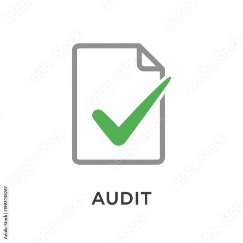 Free Download Audit Document with Green Check Mark Icon - GFXLoad