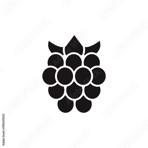 blackberry icons minimalist flat style design, blackberry Vector illustration on white background