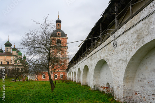 Historic architecture in Pereslavl-Zalessky surrounded by greenery
