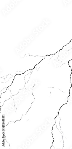 black lightning on a transparent background