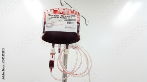 Transparent Plastic Intravenous Blood Bag