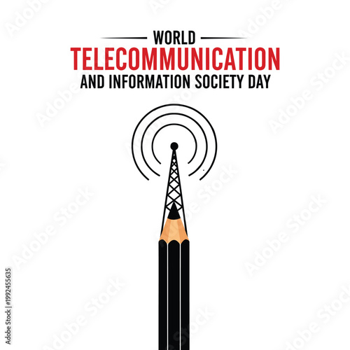 World telecommunication and information society day illustration