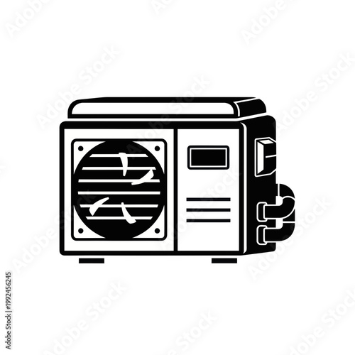 Air Conditioner Unit Icon Vector Graphic Illustration