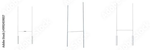 Photos Rugby goalpost H-shaped post Poste de rugby Poteau de rugby Rugby-Torpfosten pro