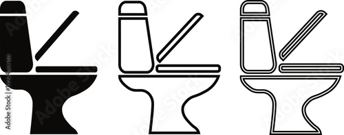 Toilet evolution a silhouette study of three toilet designs through time