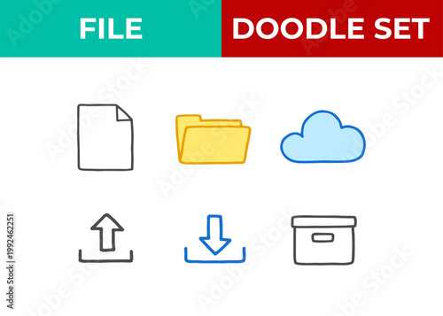 File doodle set
Vector doodle set on a white background