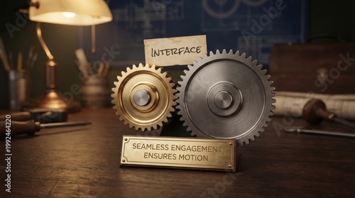 Gears and Interface in Warm Ambient Glow