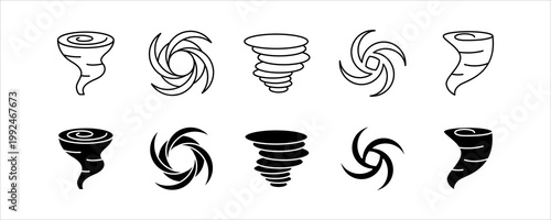 Typhoon Hurricane Storm Cyclone Weather Icon