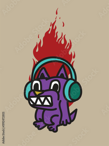 christmas cute monster kaiju for kids background for halloween