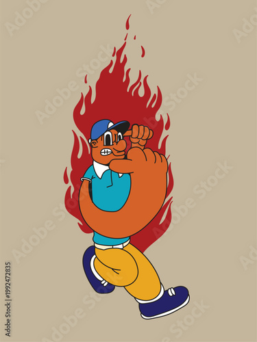 christmas cute monster kaiju for kids background for halloween