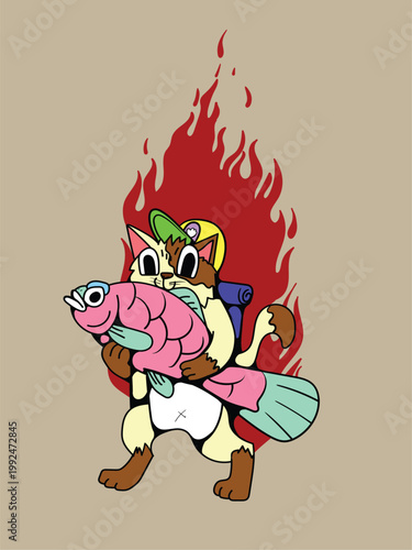 christmas cute monster kaiju for kids background for halloween