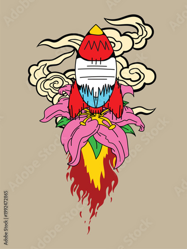 christmas cute monster kaiju for kids background for halloween