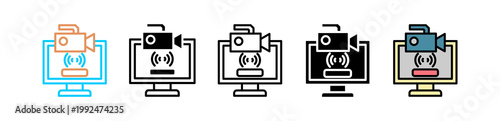 Live Streaming multyple icon