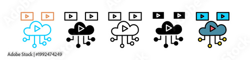 Cloud Media multyple icon