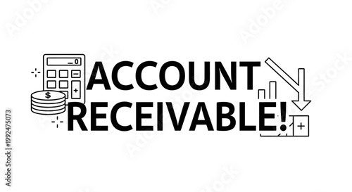 Account Receivable business concept with finance icons.