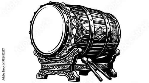wooden barrel with wine