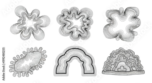 Cookie cutters, baking shapes, metal cutouts, kitchen tools, baking accessories