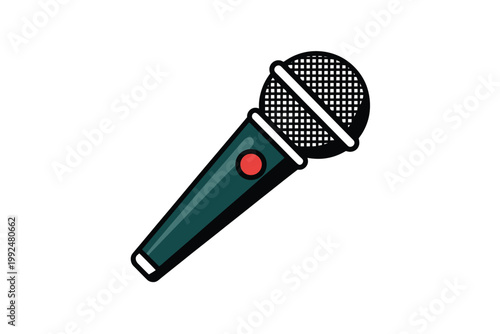 Microphone stands isolated on a plain background for audio recording equipment.