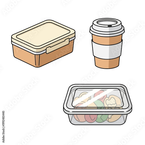 Reusable and Disposable Food and Drink Containers for Everyday Use.