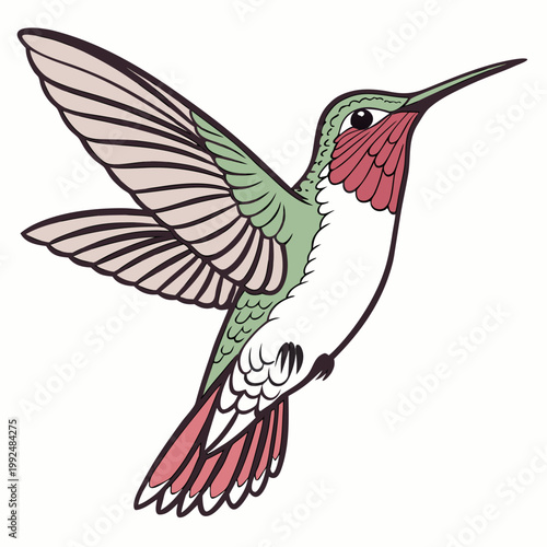 Hummingbird Vertical Composition 1