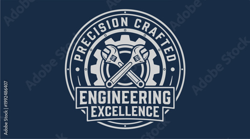 Precision Crafted Engineering Excellence Emblem.