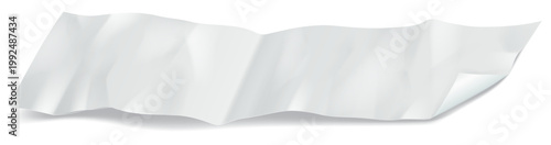 リアルな質感で表現された白い破れた紙と影が印象的なシンプルで使いやすい背景素材