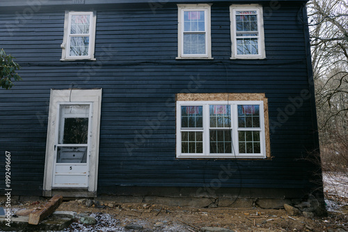 After Photos of house undergoing renovations, house was just painted