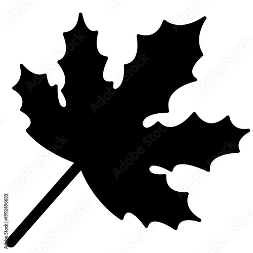 vector illustration of a maple leaf