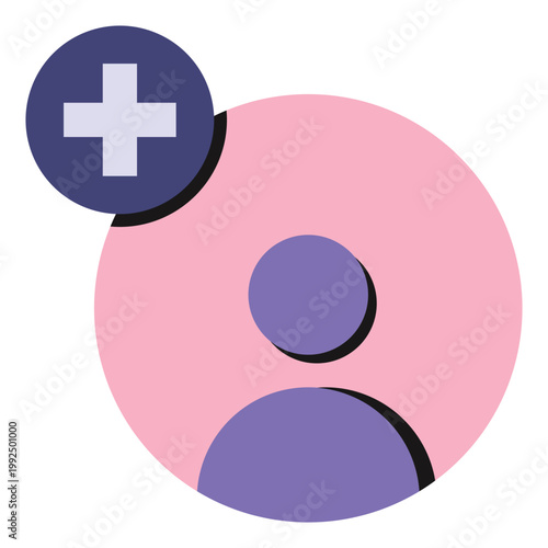 Add Friend Flat Icon