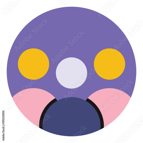 Group Profile Flat Icon