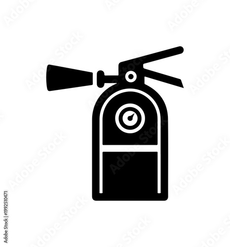 Fire Extinguisher Icon - Vector Illustration
