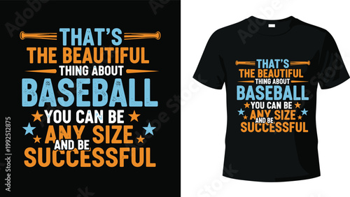 Inspirational Baseball Quote with Bats and Stars Design for Sports and Baseball T-shirts